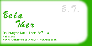 bela ther business card
